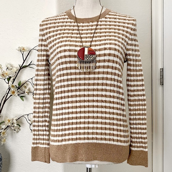 TALBOTS Pullover Striped Sweater - Picture 6 of 13